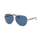 Tory Burch TY6056 Sunglasses 310080-59 - Black/Gold Frame, Navy Solid Lenses