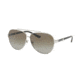 Tory Burch TY6056 Sunglasses 323813-59 - Silver Frame, Smoke Gradient Lenses