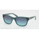 Tory Burch TY7044 TY7044 Progressive Prescription Sunglasses TY7044-11024S-5418 - Lens Diameter 54 mm, Frame Color Lagoon Green