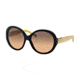 Tory Burch TY7072 Progressive Prescription Sunglasses TY7072-133795-56 - Lens Diameter 56 mm, Frame Color Black/blonde Tortoise