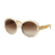 Tory Burch TY7072 Progressive Prescription Sunglasses TY7072-133813-56 - Lens Diameter 56 mm, Frame Color Blonde Tortoise/ivory