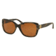 Tory Burch TY7086A Single Vision Prescription Sunglasses TY7086A-153073-55 - Lens Diameter 55 mm, Frame Color Dark Brown Horn