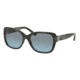 Tory Burch TY7086A Single Vision Prescription Sunglasses TY7086A-15318F-55 - Lens Diameter 55 mm, Frame Color Dark Blue Grey Horn