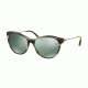 Tory Burch TY7093 Progressive Prescription Sunglasses TY7093-15536R-56 - Lens Diameter 56 mm, Frame Color Olive Horn/vintage Gold