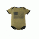 Trooper Clothing American Flag 1pc Bodysuit,0-3 Months, OD Green, 0-3 Months 9003 0-3