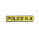 MORALE PATCH, POLICE K-9, GOLD/BLK