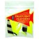 Trueflight Feather Combo Pack, Barred/Chartreuse 2in.RWShield, 30937