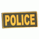 TUFF Products PolicePVC Patch - Velcro Sewn, Ranger Green w/Gold Letters, 4.5x2 P-Police-4.5x2 GNGD