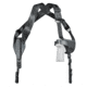 Uncle Mike's Nylon Horizontal Shoulder Holster, #15, 3.75in Barrel Autos, Ambidextrous, Black, 87150A
