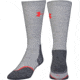 Under Armour All Season Wool Boot Socks, Heather Gray/Rocket Red, 9-11 Medium, U046-HGR/RKT-MD