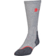 Under Armour All Season Wool Boot Socks, Heather Gray/Rocket Red, 9-11 Medium, U046-HGR/RKT-MD