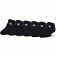 Under Armour Charged Cotton 2.0 Socks, Pack of 6, Black/Gray, 10-13 Large, U320-BLK/GRY-LG