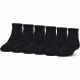 Under Armour Charged Cotton 2.0 Socks, Pack of 6, Black/Gray, 9-11 Medium, U321-BLK/GRY-MD