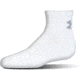 Under Armour Charged Cotton 2.0 Socks, Pack of 6, White/Gray, 13-15 Extra Large, U321-WHT/GRY-XL