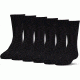 Under Armour Charged Cotton 2.0 Socks, Pack of 6, Black/Gray, 13-15 Extra Large, U322-BLK/GRY-XL