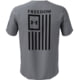 Under Armour Freedom Flag T-Shirt - Men's, Steel Medium Heather/Black, Small, 1370810035SM