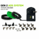 Up Down Air Gen II Air Delivery System, Toyota Tacoma, Front Engine, Black, 237-1620