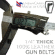 Urban Carry Heavy Duty 0.25 in Thick Singly-Ply Leather Gun Belt, Black, Belt 68 in /Waist 64 in UC-BLT-EB-Bk-68