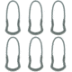 Vanquest Gear Spartan Zipper Pulls, 6 Pack, Wolf Gray, Small, 90SPAR08-WG