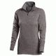 Vargo Womens Ls Zip Ingot Grey Sm TF-8B-11