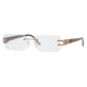 Versace VE 1170 Eyeglasses Styles Light Brown Frame w/Non-Rx 51 mm Diameter Lenses, 1053-5115
