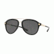 Versace VE4341 Progressive Prescription Sunglasses, 58mm, Black, VE4341-GB1-87-58-PRO