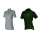 Vertx Womens Coldblack Short Sleeve Polo, Grey, Spruce Green