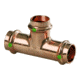 Viega ProPress 1/2in Copper Tee - Triple Press Connection - Smart Connect Technology, 77377