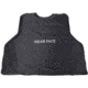 VISM Black Outer Carrier Vest w/Four Level IIIA Ballistic panels, Small, Black, BSO3AVBS