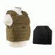 Vism Expert Plate Carrier Vest w/2 10x12in Level IIIA Shooters Cut Hard Ballistic Panels, Tan, Large BUCCVPCVX2963T-A