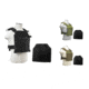 Vism Fast Plate Carrier w/2 10x12in Level IIIA Shooters Cut Hard Ballistic Plates, Black, Green, Tan