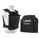 Vism Larger Fast Plate Carrier w/2 11x14in Level IIIA Shooters Cut Soft Ballistic Panels, Black, BSLCVPCFL2995B-A