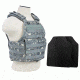 Vism Plate Carrier Vest w/2 10x12in Level IIIA Shooters Cut Hard Ballistic Panels, Digital Camo BUCCVPCV2924D-A