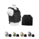Vism Plate Carrier Vest w/2 10x12in Level IIIA Shooters Cut Hard Ballistic Panels, Black, Digital Camo, Green, Tan, Urban Gray