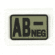 Voodoo Tactical Blood Type Rubber Patch, AB-, OD Green, 07-0998004000