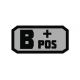 Voodoo Tactical Blood Type Rubber Patch, B+, Coyote, 07-0993007000