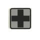Voodoo Tactical Rubber Patch, First Aid Symbol, Gray, 07-0999014000