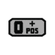 Voodoo Tactical Blood Type Rubber Patch, O+, Coyote, 07-0995007000