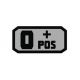 Voodoo Tactical Blood Type Rubber Patch, O+, Coyote, 07-0995007000