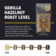 Warpath Coffee Vanilla Hazelnut Whole Bean Coffee, Light Roast, Black, 12 ounce, 113, 113