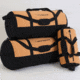 White Duck Filios Canvas Duffel Bag, Tan/Black, 24in x 16in, UP-DLI1-RILC