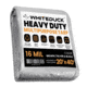 White Duck Super Heavy Duty Poly Tarp, Silver/Black, 20x40ft, PT-20x40-SB