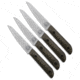 White River White River Knives Liong Mah Four Steak Knife Set Maple &amp; Blk Richite, Black/Brown, Magnacut, adult, BHQ-240391