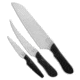 White River White River Knives Smith &amp; Sons Three Chef Knife Set Black G10, Black, Magnacut, adult, BHQ-240398