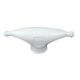 Whitecap Rubber Spreader Boot - Pair - Medium - White, S-9201P