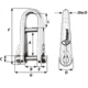 Wichard Marine HR Key Pin Shackle With Bar - 6mm Pin Diameter, 91433