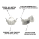 Wicked North Gear The Change Up Antler Display Kit, White, B801-A002