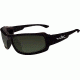 Wiley X Airborne Sunglasses - Metallic Black w/ Polarized Smoke Green Lenses CCAIR04