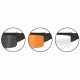 Wiley X Valor Sunglasses - Smoke Gray, Clear, Lght Rust Lenses - Close-up CHVAL06