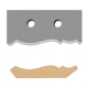 Woodstock 4-1/4in Crown Moulding Knife Set of 2 D3337